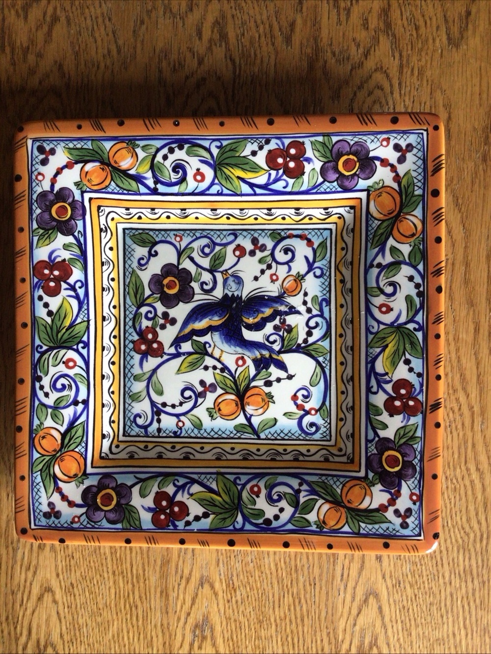 Dario Farrucci Designs 9” Square Plate Excellent